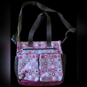 Stylish Polka Dotted Diaper Bag
